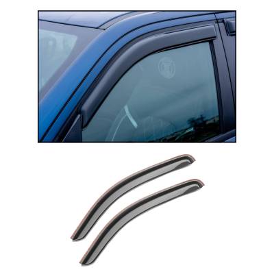 Black Horse Off Road - Black Horse 122455 Rain Guard/Deflectors for 96-24 Chevy Express Smoke 2Pc