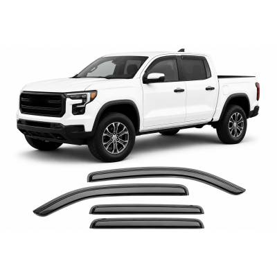Black Horse Off Road - Black Horse 144218 Rain Guard/Deflectors 23-24 Colorado/Canyon Crew Cab 4Pc