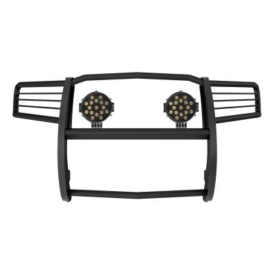 Black Horse Off Road - Black Horse 17A080202MA-PLB Black Grille Guard w/LED for 11-21 Jeep G. Cherokee