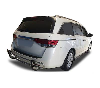 Black Horse Off Road - Black Horse 8HO1SS Rear Bumper Guard Stainless Steel for 05-17 Honda Odyssey