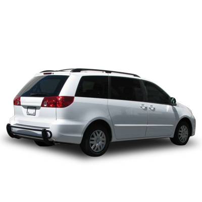 Black Horse Off Road - Black Horse 8TY918A Black Rear Bumper Guard for 04-23 Toyota Sienna