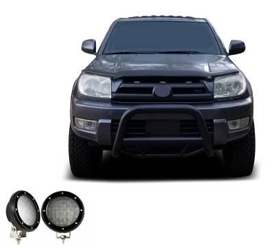 Black Horse Off Road - Black Horse MBB-TOF7007-PLFB Max Bull Bar 5.3" LED's for 03-09 GX470/4Runner