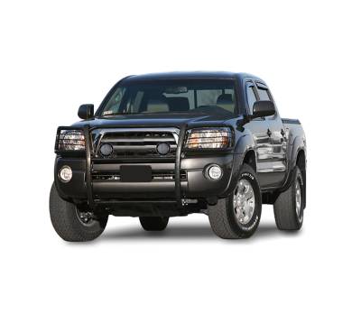 Black Horse Off Road - Black Horse 17A096400MA-PLFB Black Grille Guard w/LED for 05-15 Toyota Tacoma