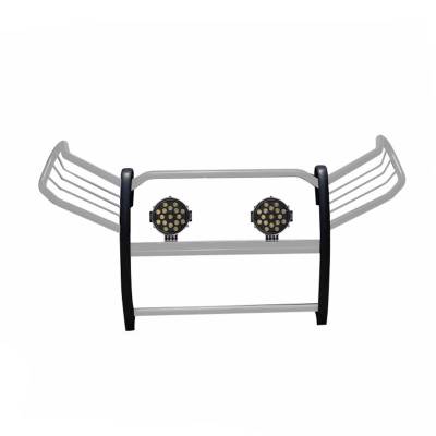 Black Horse Off Road - Black Horse 17A093904MSS-PLB SS Grille Guard w/LED for 19-24 Toyota RAV4