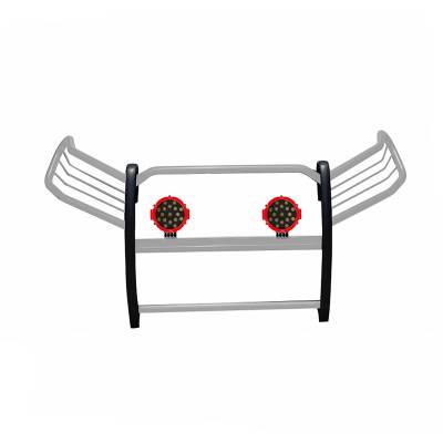 Black Horse Off Road - Black Horse 17A093904MSS-PLR SS Grille Guard w/LED for 19-24 Toyota RAV4