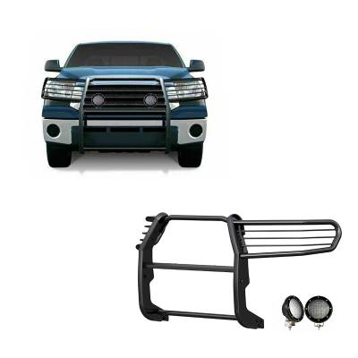 Black Horse Off Road - Black Horse 17A098900MA-PLFB Black Grille Guard w/LED for Sequoia/Tundra