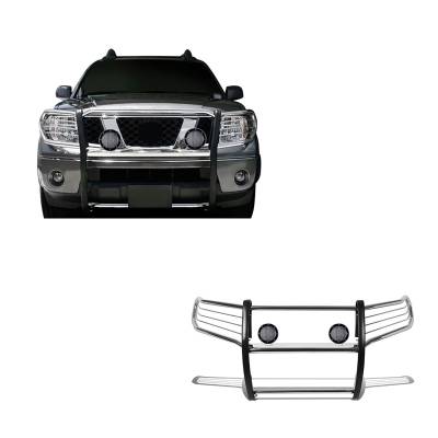 Black Horse Off Road - Black Horse 17A110200MSS-PLFB SS Grille Guard w/LED for Frontier/Pathfinder