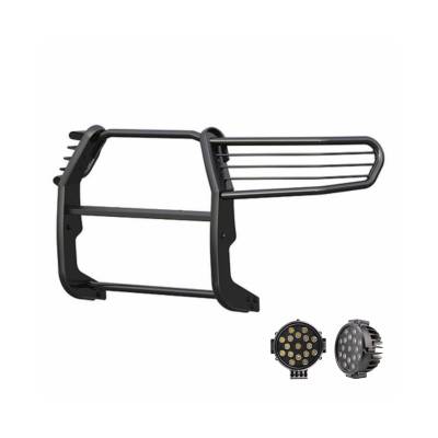 Black Horse Off Road - Black Horse 17A098900MA-PLB Black Grille Guard w/LED for Sequoia/Tundra
