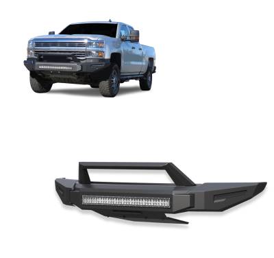 Black Horse Off Road - Black Horse AFB-SI35-K2 Armour-II Bumper Only 15-19 Silverado 2500HD/3500