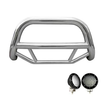 Black Horse Off Road - Black Horse MBS-HOB3101-PLFB Max Bull Bar w/5.3" LED's SS for 05-17 Odyssey
