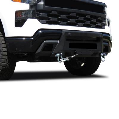 Black Horse Off Road - Black Horse AR3HD06NL Armour-3 HD Black Winch Bumper for 22-25 Silverado 1500