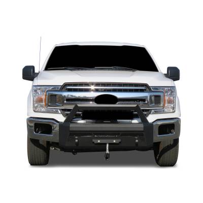 Black Horse Off Road - Black Horse AR3HD41NL Armour-3 HD Black Winch Bumper for 18-20 Ford F150