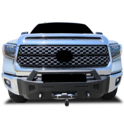 Black Horse Off Road - Black Horse AR3HD63NL Armour-3 HD Black Winch Bumper for 14-21 Toyota Tundra