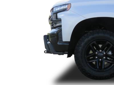 Black Horse Off Road - Black Horse AR3LD05NL Armour-3 LD Black Bumper 19-21 Chevy Silverado 1500 LTD