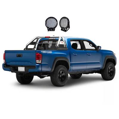 Black Horse Off Road - Black Horse RB006SS-PL69B Classic Roll Bar Kit for 05-24 Toyota Tacoma