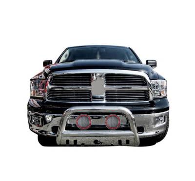 Black Horse Off Road - Black Horse CBS-DOE1011SP-PLFR Bull Bar 5.3" LED's for 19-24 RAM 1500 Classic