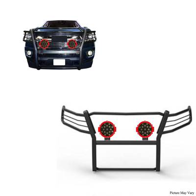 Black Horse Off Road - Black Horse 17GC15MA-PLR Black Grille Guard w/LED for Colorado/Canyon
