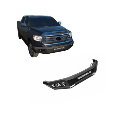 Black Horse Off Road - Black Horse AFB-TU14-KIT Armour HD Bumper Only for 14-21 Toyota Tundra