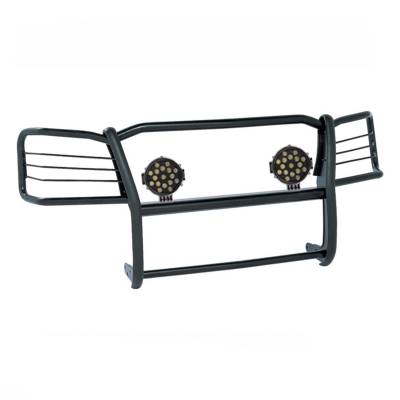 Black Horse Off Road - Black Horse 17GV02MA-PLB Black Grille Guard w/LED for 15-24 Express Passenger
