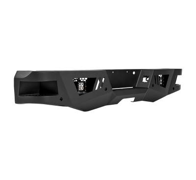 Black Horse Off Road - Black Horse ARB-F209-KIT Armour Super Black Rear Bumper for 99-16 Ford F250/F350