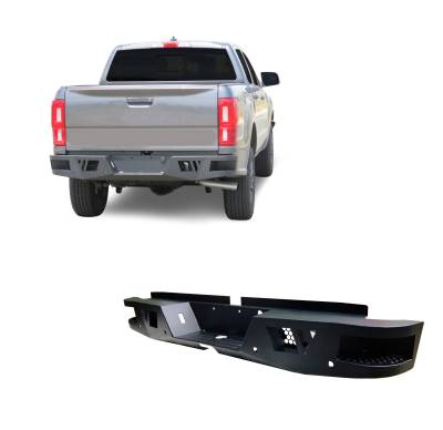 Black Horse Off Road - Black Horse ARB-FORA Armour HD Black Rear Bumper for 19-23 Ford Ranger