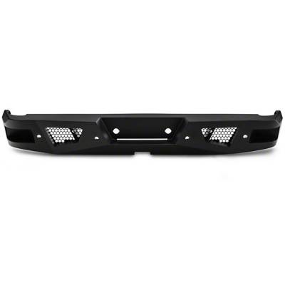 Black Horse Off Road - Black Horse ARB-SI25-11 Armour Black Rear Bumper for 11-19 Sierra/Silverado