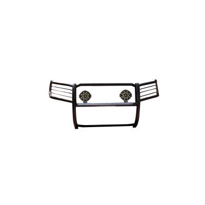 Black Horse Off Road - Black Horse 17KI01MA-PLB Black Grille Guard w/LED for 20-24 Kia Telluride