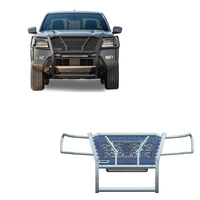 Black Horse Off Road - Black Horse RU-NIFR22-B-K2 Black HD Grille Guard for 22-25 Nissan Frontier