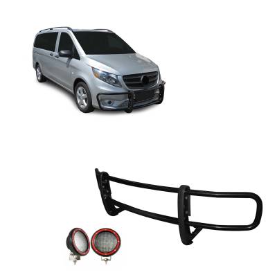 Black Horse Off Road - Black Horse 17MBMEMA-PLFR SPARTAN Black Grille Guard for Mercedes-Benz Metris
