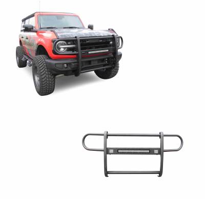 Black Horse Off Road - Black Horse BGFB21 Beacon Black Grille Guard for 21-25 Ford Bronco