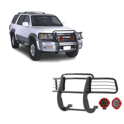 Black Horse Off Road - Black Horse 17TN23MA-PLR Black Grille Guard w/LED for 99-02 Toyota 4Runner