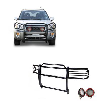 Black Horse Off Road - Black Horse 17TH26MA-PLFR Black Grille Guard w/LED for 01-05 Toyota RAV4