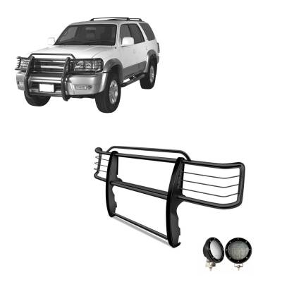 Black Horse Off Road - Black Horse 17TN23MA-PLFB Black Grille Guard w/LED for 99-02 Toyota 4Runner