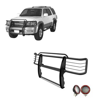 Black Horse Off Road - Black Horse 17TN23MA-PLFR Black Grille Guard w/LED for 99-02 Toyota 4Runner