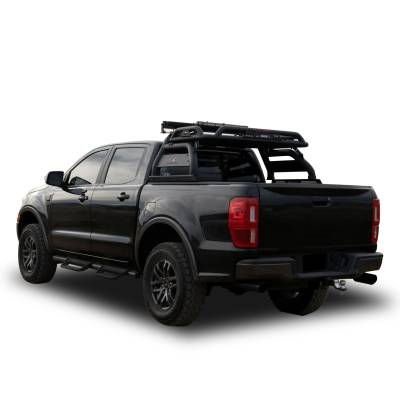 Black Horse Off Road - Black Horse ATRB8BK-KIT Atlas Black Roll Bar Kit for 19-24 Ford Ranger