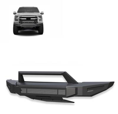Black Horse Off Road - Black Horse Off Road AFB-F116 Armour II Heavy Duty Modular Front Bumper