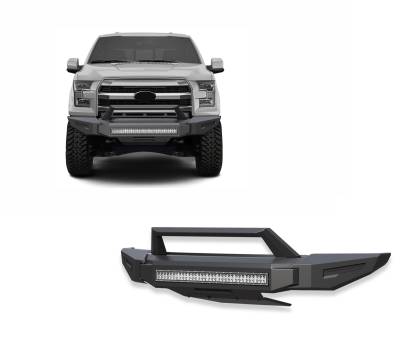 Black Horse Off Road - Black Horse AFB-F116-K2 Armour II Heavy Duty Modular Front Bumper Kit 15-17 F150