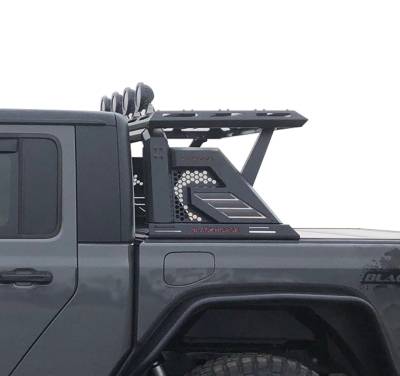 Black Horse Off Road - Black Horse AR2-03BA3-PLFB ArmourII Roll Bar Kit 5.3" LED's for 05-24 Tacoma