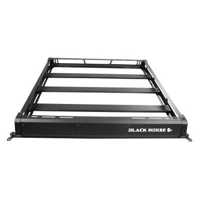 Black Horse Off Road - Black Horse BA-JKBO-KIT40 TRAVELER Black Roof Rack Kit for 87-17 Jeep Wrangler