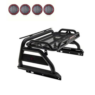 Black Horse Off Road - Black Horse ATRB5BK-PLFR Atlas Roll Bar Kit 5.3" LED's for Colorado/Canyon