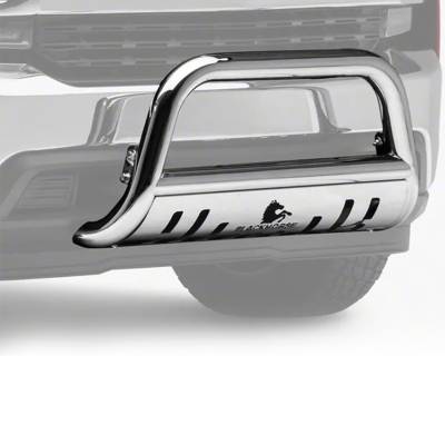 Black Horse Off Road - Black Horse BB037415-SP Stainless Bull Bar for 19-25 Sierra & Silverado 1500