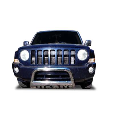 Black Horse Off Road - Black Horse CBS-JEB9001SP Bull Bar Stainless Steel for 08-17 Jeep Patriot