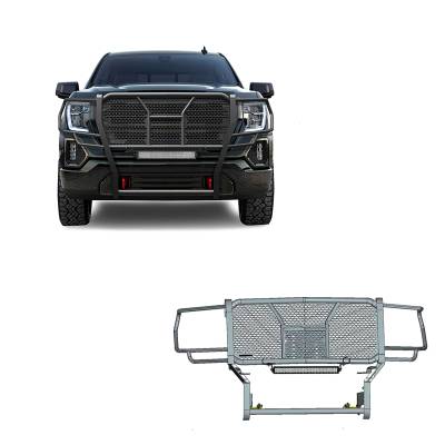 Black Horse Off Road - Black Horse RU-GMSI19-B-K1 HD Grille Guard w/20" LED 19-21 GMC Sierra 1500