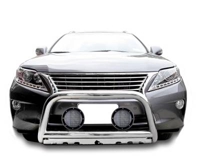 Black Horse Off Road - Black Horse BB091009-SP-PLFB Bull Bar Kit 5.3" LEDs for RX350/RX450/Highlander