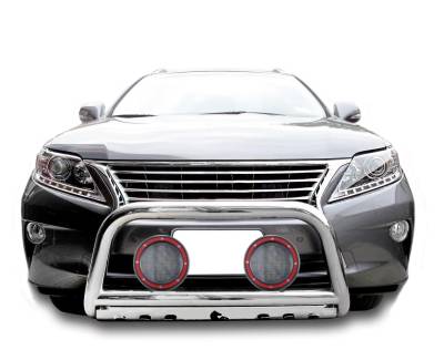 Black Horse Off Road - Black Horse BB091009-SP-PLFR Bull Bar 5.3" LEDs for Lexus RX350/RX450/Highlander
