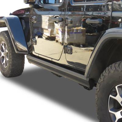Black Horse Off Road - Black Horse PWBR5065 Elite Retractable Power Board Black for 12-18 Wrangler Jk