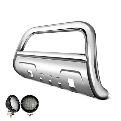Black Horse Off Road - Black Horse BB096410-SP-35OV-PLFB Savannah Bull Bar Kit