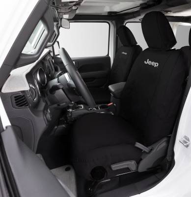 Seat Saver - Seat Saver SSJ2468FJ11WFBK Endura SeatSaver Front Row Seat Covers w/Jeep Logo