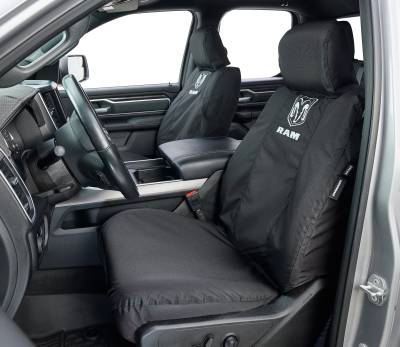 Seat Saver - Seat Saver SSR2518FR11WFBK Endura SeatSaver Front Row Seat Covers w/Ram Logo