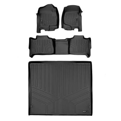 SMARTLINER - SMARTLINER SA0015/B0015/D0202 Front/Rear BLACK Floor Liners Tahoe/Yukon